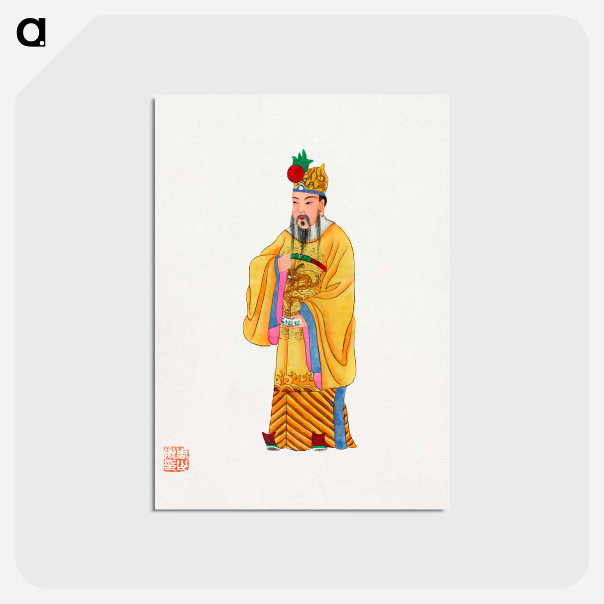 アートポストカード-Emperor Robe
- 中国の衣装 Postcard.