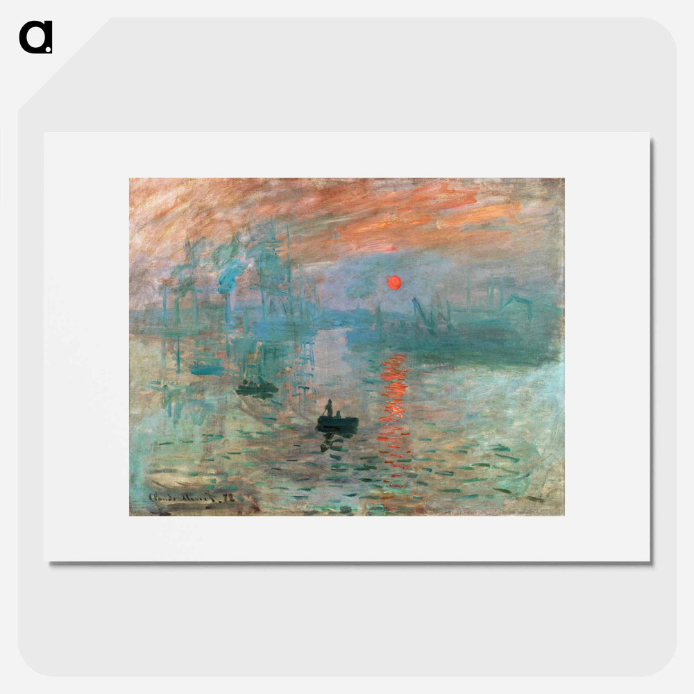 Impression, Sunrise - Claude Monet Poster.