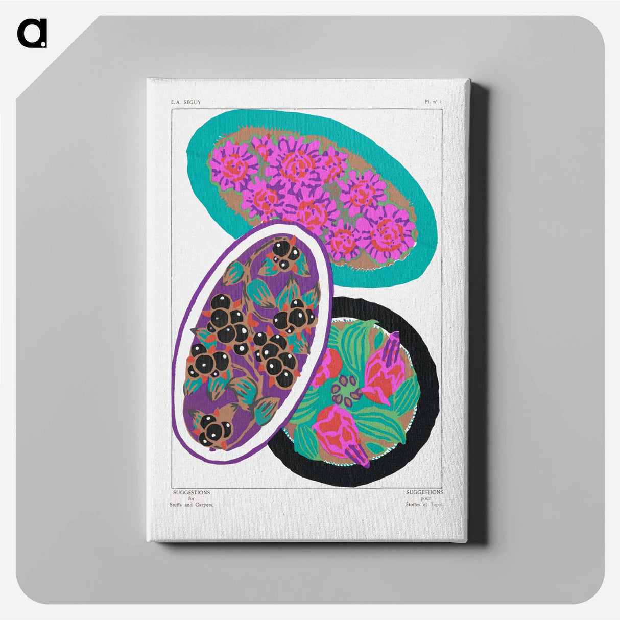 Suggestions pour étoffes et tapis: 60 motifs en couleur - E.A.セギー Canvas.