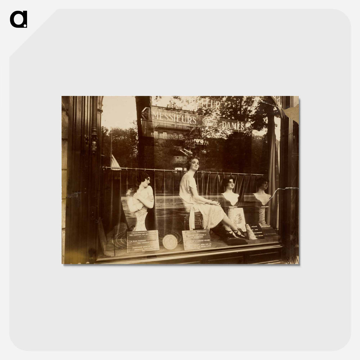 アートポストカード-Salon de Coiffure
- ウジェーヌ アジェ Postcard.