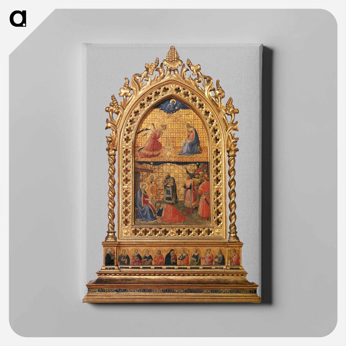 アートパネル-Annunciation and Adoration of the Magi - フラ アンジェリコ Canvas.