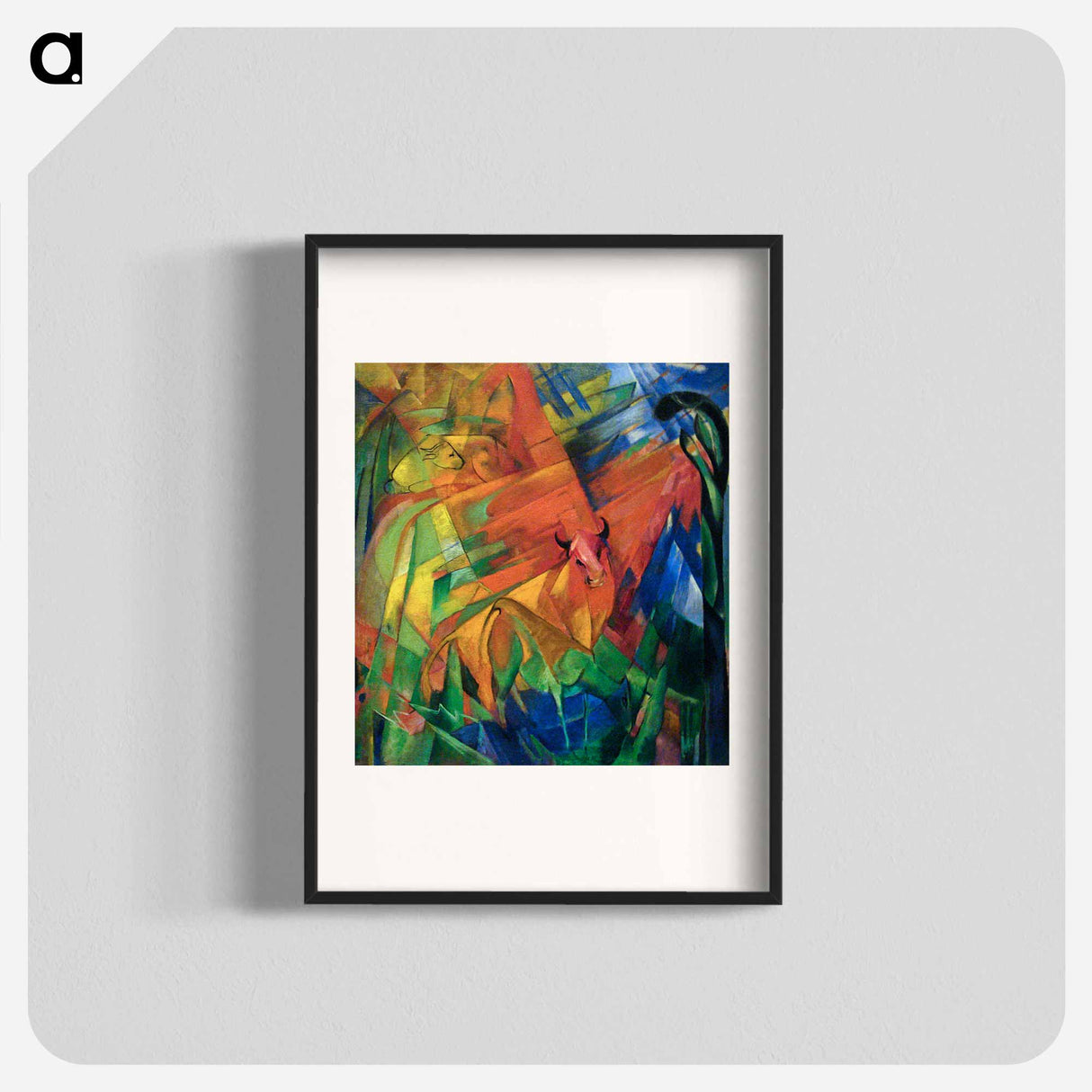 アートポスター-Animals in a Landscape - フランツ マルク Poster.