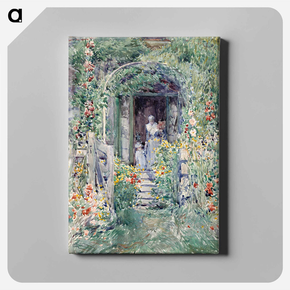 アートパネル-The Garden in Its Glory - フレデリック チャイルド ハッサム Canvas.
