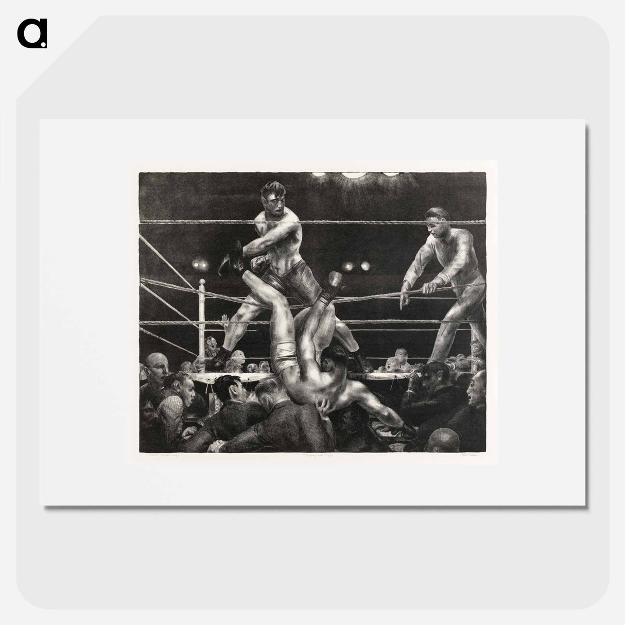 Dempsey and Firpo - George Bellows Poster.