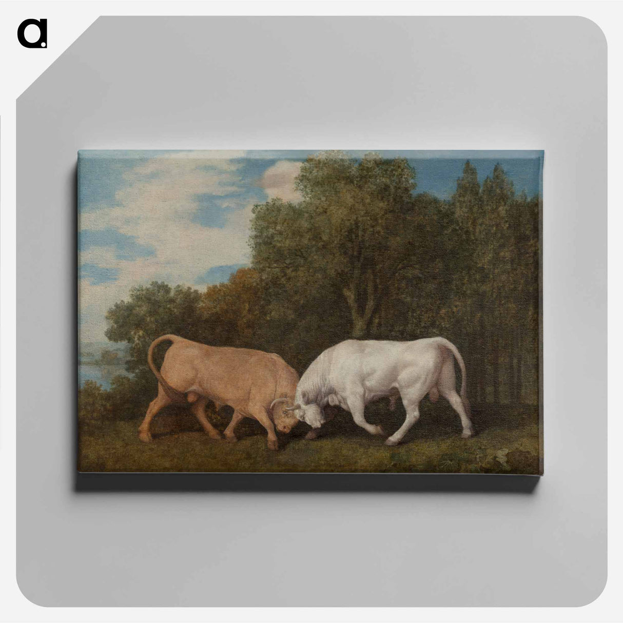 アートパネル-Bulls Fighting
- ジョージ スタッブス Canvas.