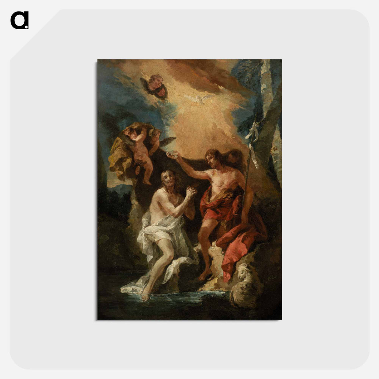 アートポストカード-Baptism of Christ
- ジョバンニ バティスタ ティエポロ Postcard.