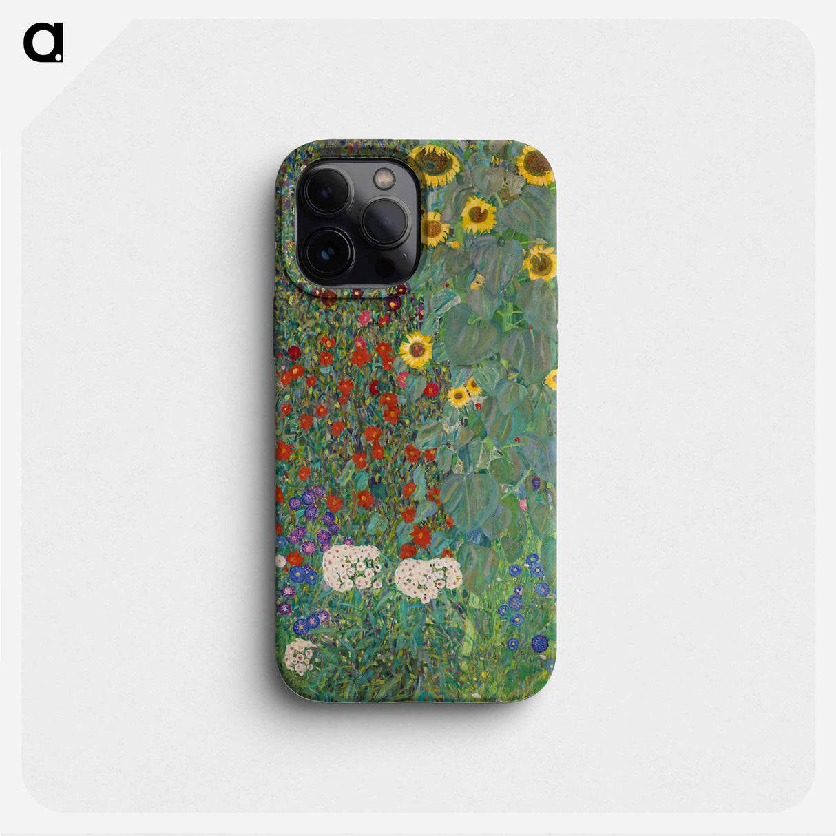Farm Garden with Sunflowers - Gustav Klimt Phone Case.