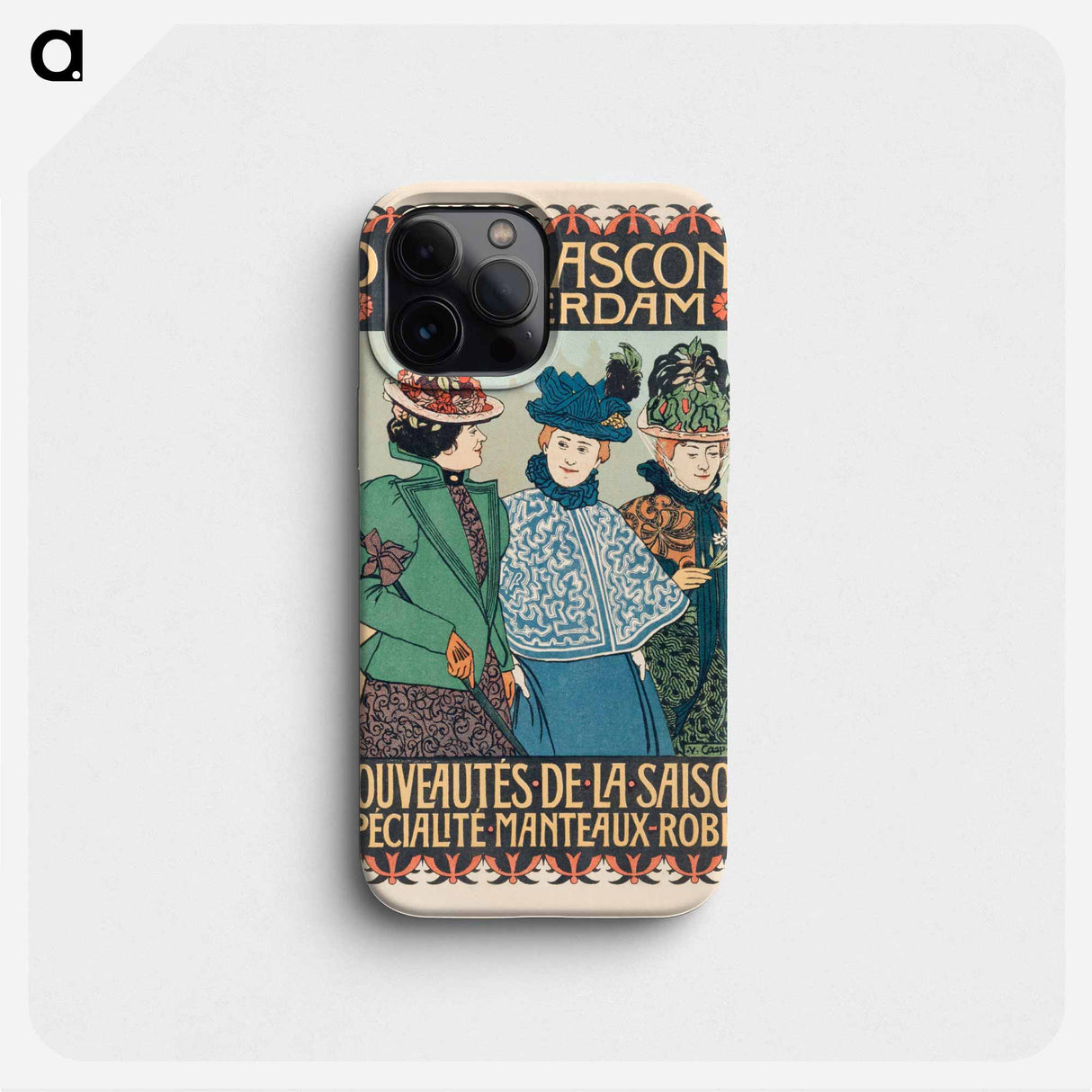 Advertisement by D; Barnasconi in Amsterdam by Johann Georg van Caspel - Johan Georg van Kaspel Phone Case.