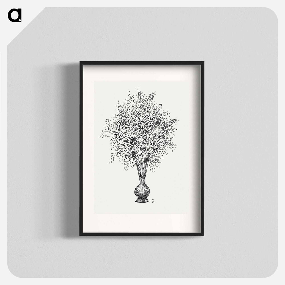 Flower vase - Leo Gestell Poster.