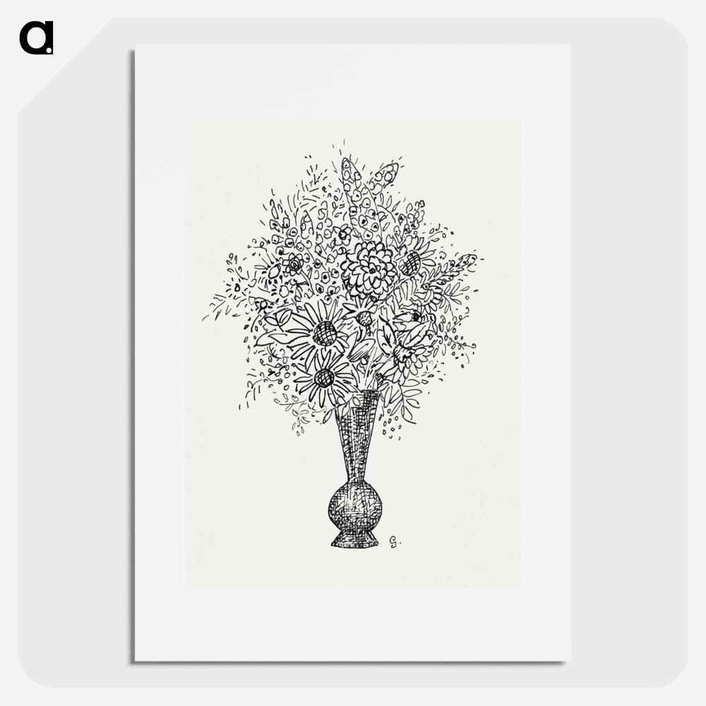 Flower vase - Leo Gestell Poster.