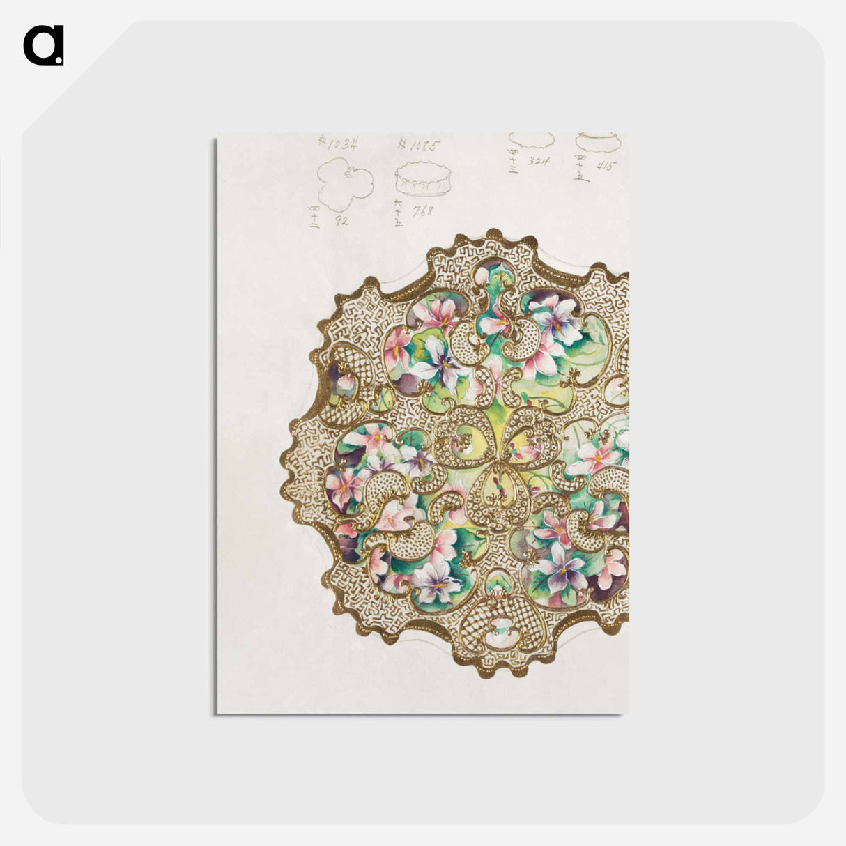 アートポストカード-Design for a Plate or Bowl
- ノリタケ工場 Postcard.