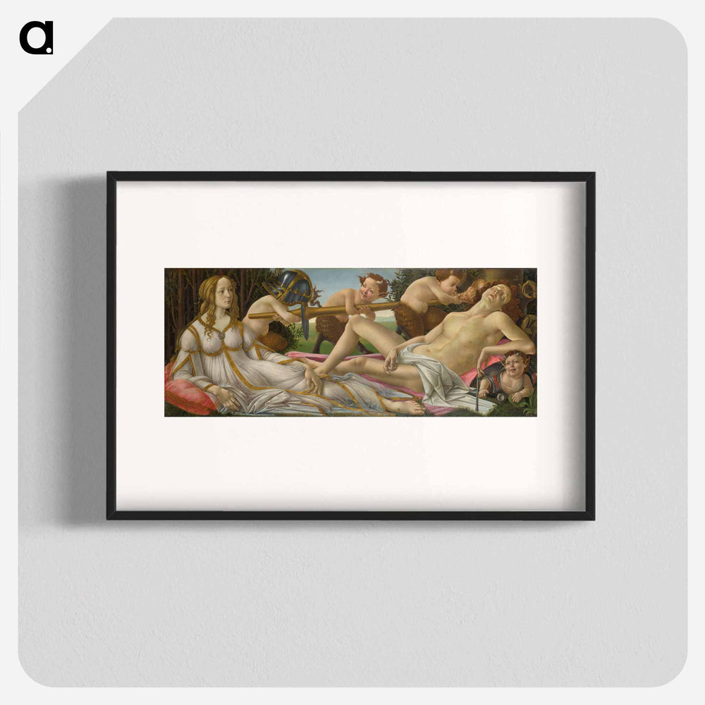 Mars and Venus - Sandro Botticelli Poster.