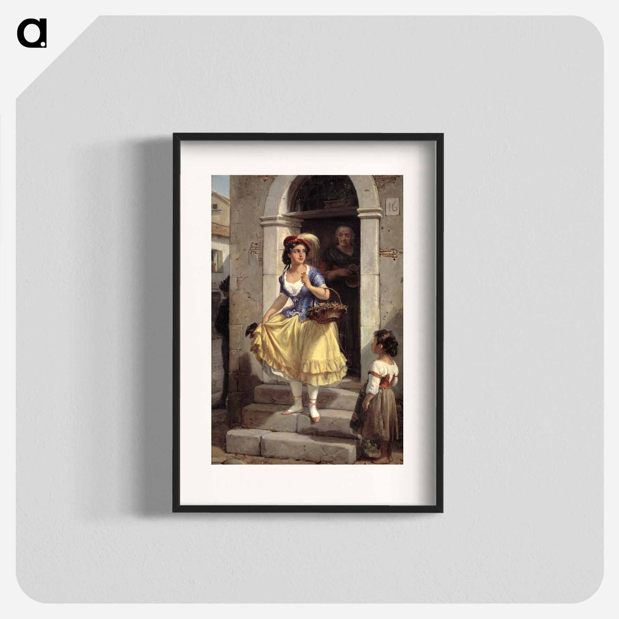 An Italian girl goes to carnival - Wilhelm Marstrand Poster.