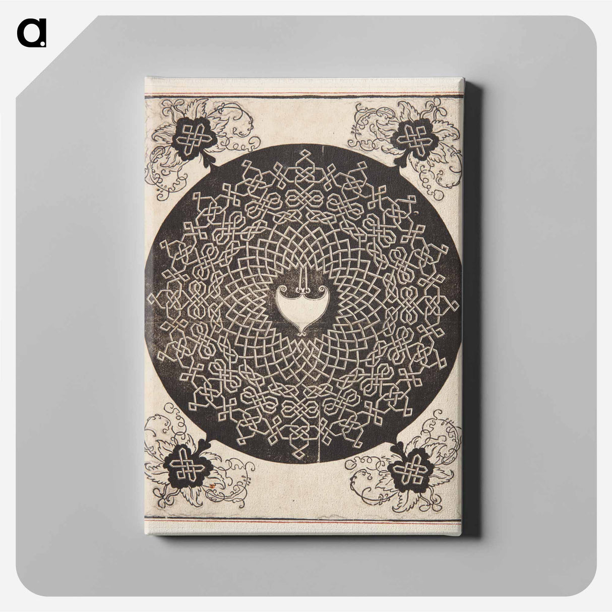 Knob with heart-shaped center - アルブレヒト デューラー Canvas.