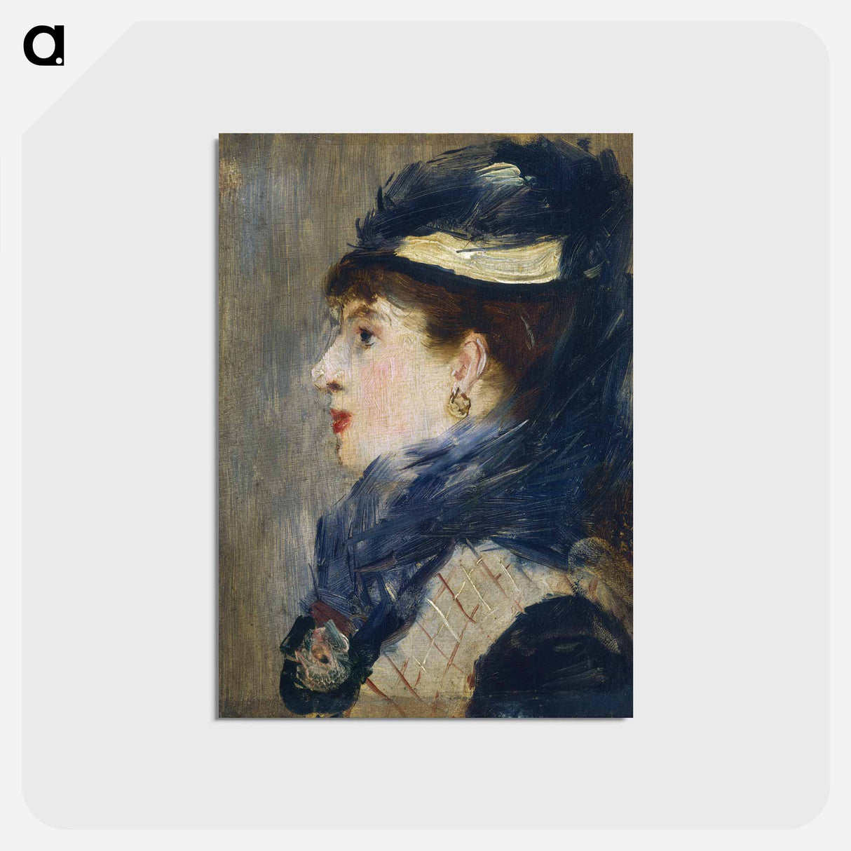 アートポストカード-Portrait of a Lady - エドゥアール マネ Postcard.