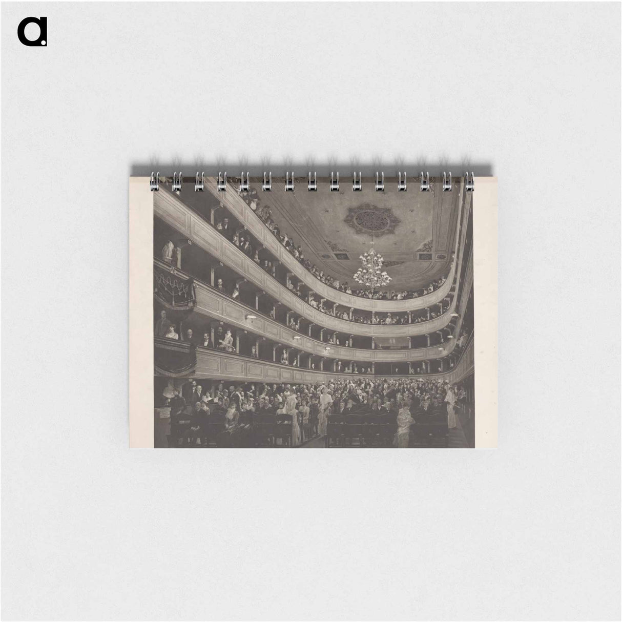 Auditorium in the old Burgtheater - グスタフ クリムト Memo.