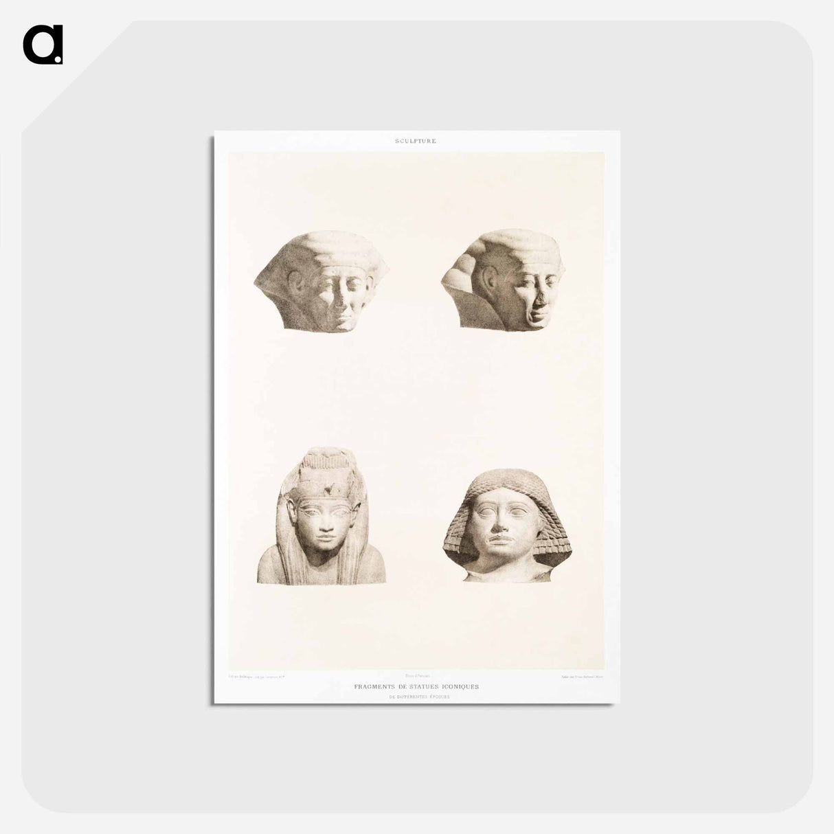 アートポストカード-Egyptian Art Fragments
- エジプト美術史 Postcard.