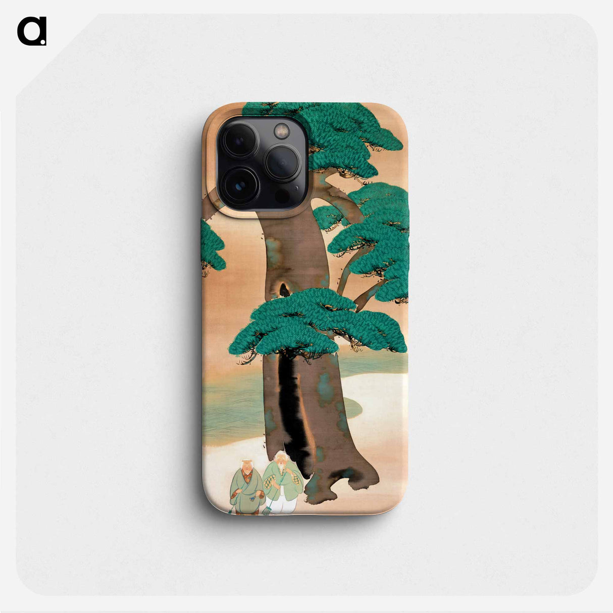 Noh Scene: Takasago - 神坂 雪佳 Phone Case.