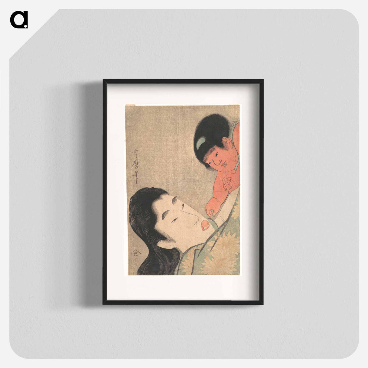 Yamauba and Kintoki - 喜多川 歌麿 Poster.