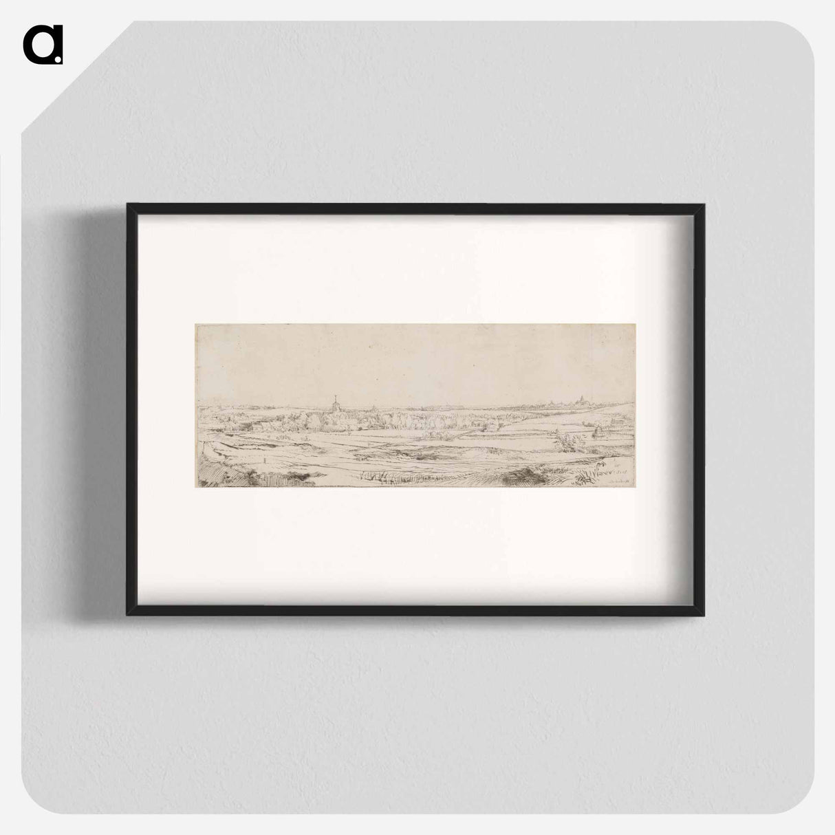 The Goldweigher's Field - レンブラント ファン レイン Poster.