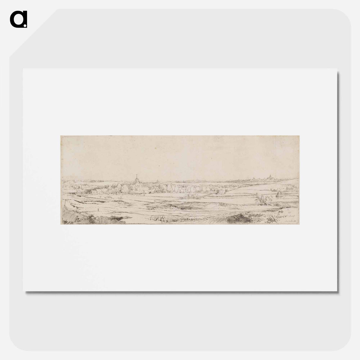 The Goldweigher's Field - レンブラント ファン レイン Poster.