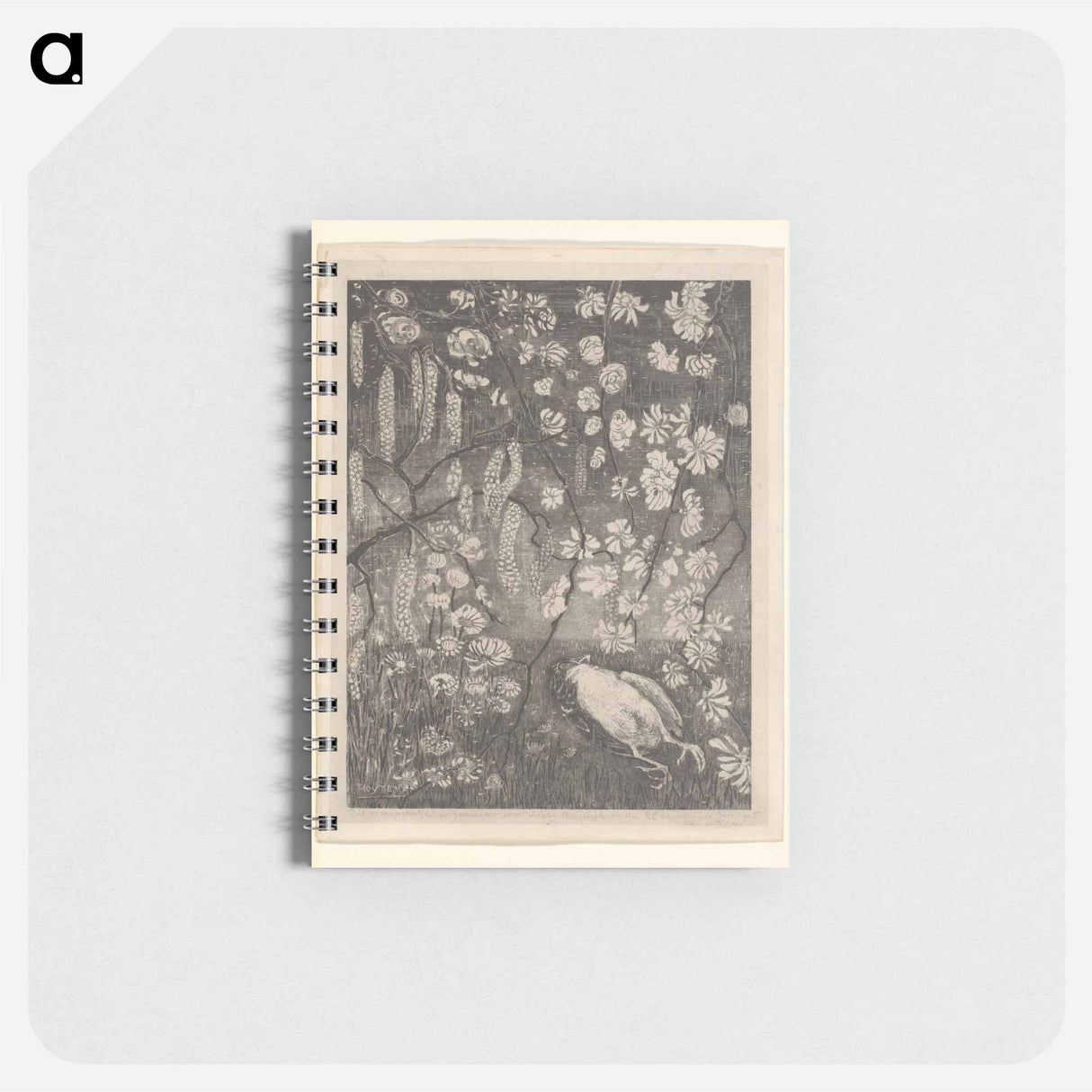 Dode vogel onder hazelaar- en kamperfoelietakken - テオ ヴァン ホイテマ Memo.