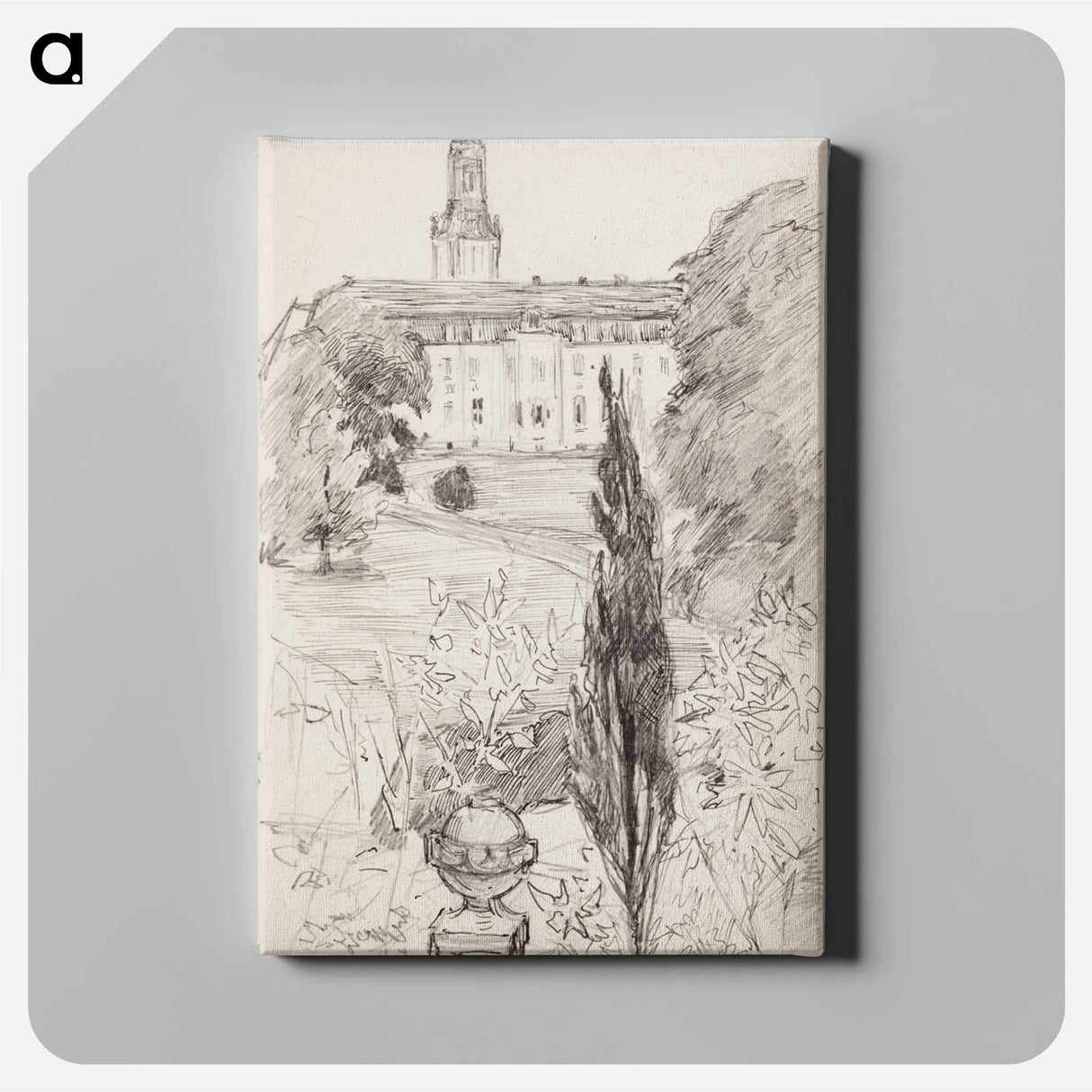 (unknown) part of a sketchbook - アルバート エーデルフェルト Canvas.