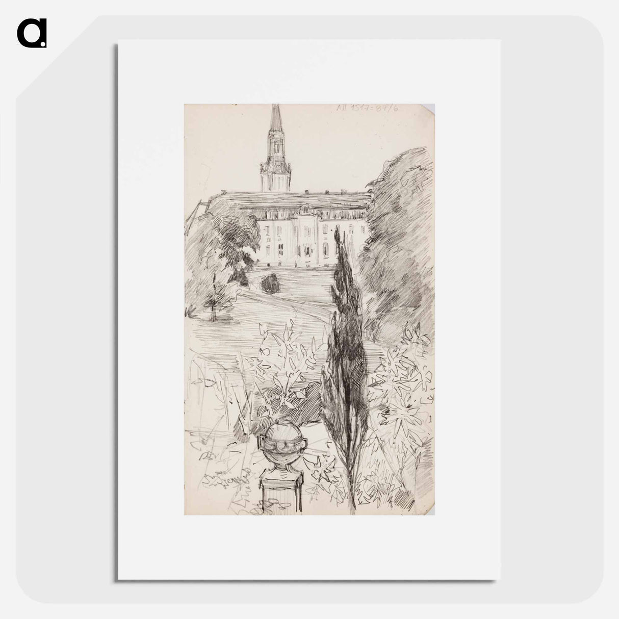 (unknown) part of a sketchbook - アルバート エーデルフェルト Poster.