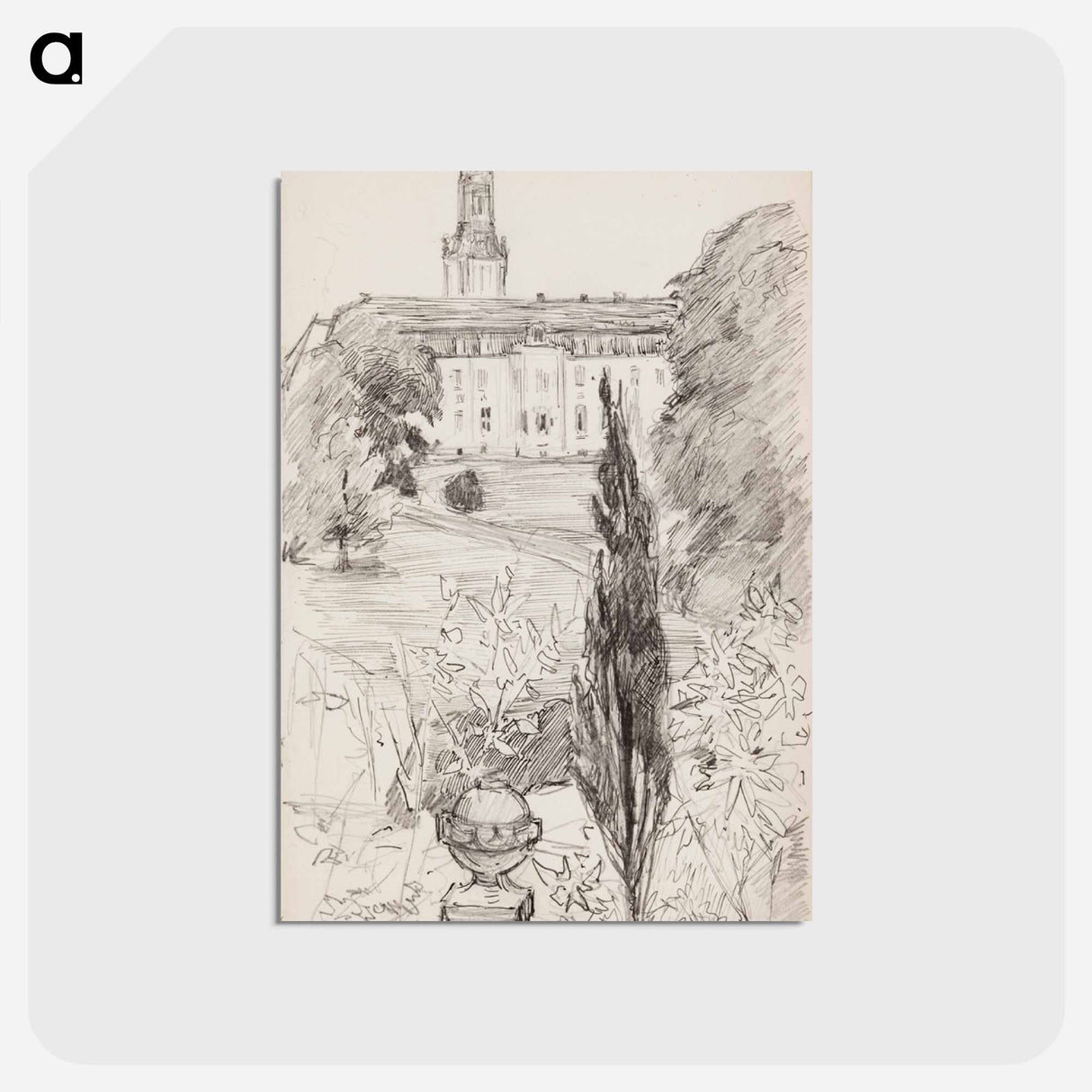 (unknown) part of a sketchbook - アルバート エーデルフェルト Postcard.