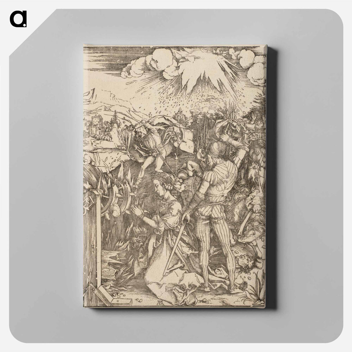 P. katariinan marttyyrikuolema - アルブレヒト デューラー Canvas.