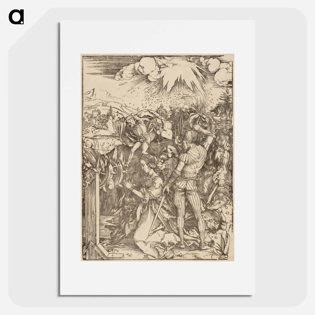 P. katariinan marttyyrikuolema - アルブレヒト デューラー Poster.