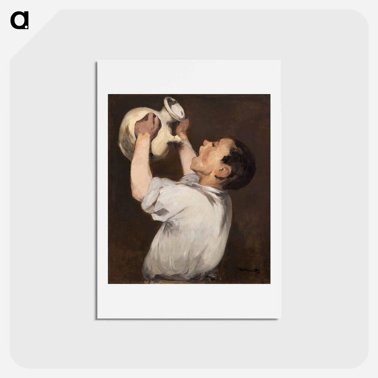 アートポストカード-Boy with Pitcher - エドゥアール マネ Postcard.