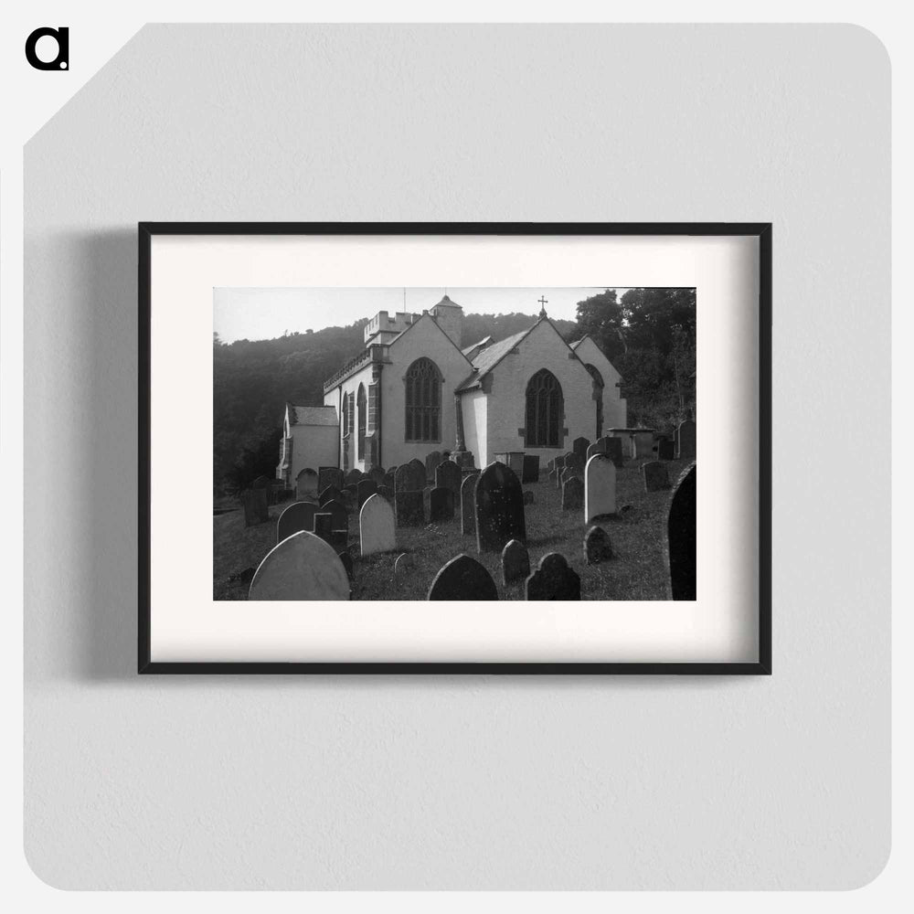 Church and graveyard, England - エリック リー ジョンソン Poster.