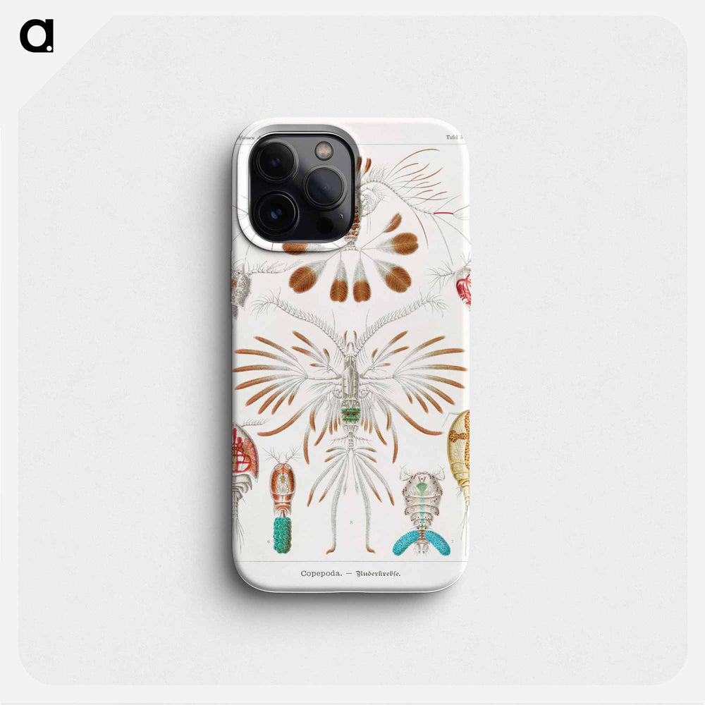 Copepoda–Ruderkrebse - エルンスト ヘッケル Phone Case.