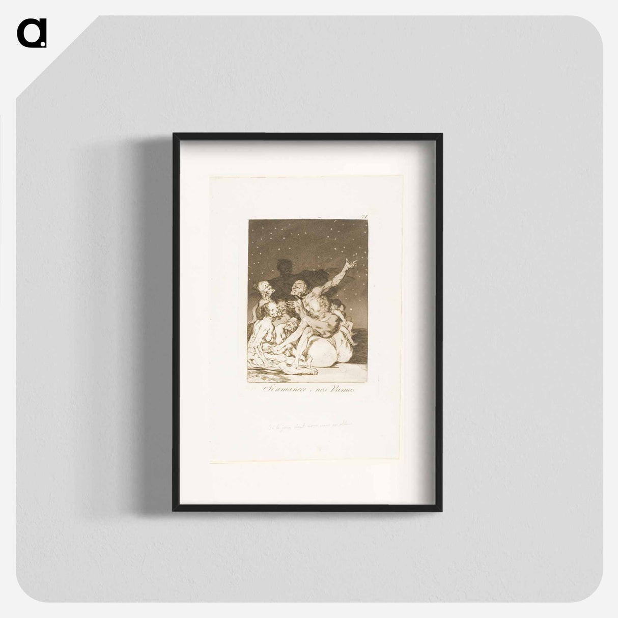 When Day Breaks We Will Be Off - Francisco de Goya Poster.