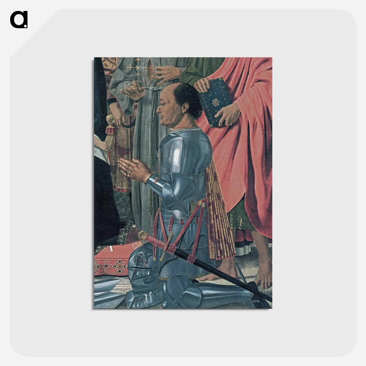 Federico da Montefeltro - ピエロ デラ フランチェスカ Postcard.