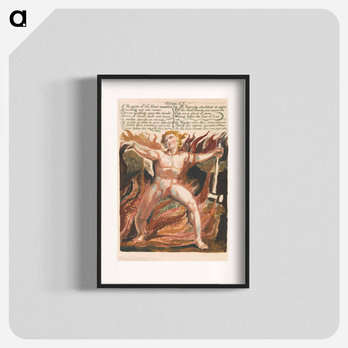 The First Book of Urizen, Plate 15 - William Blake Poster.