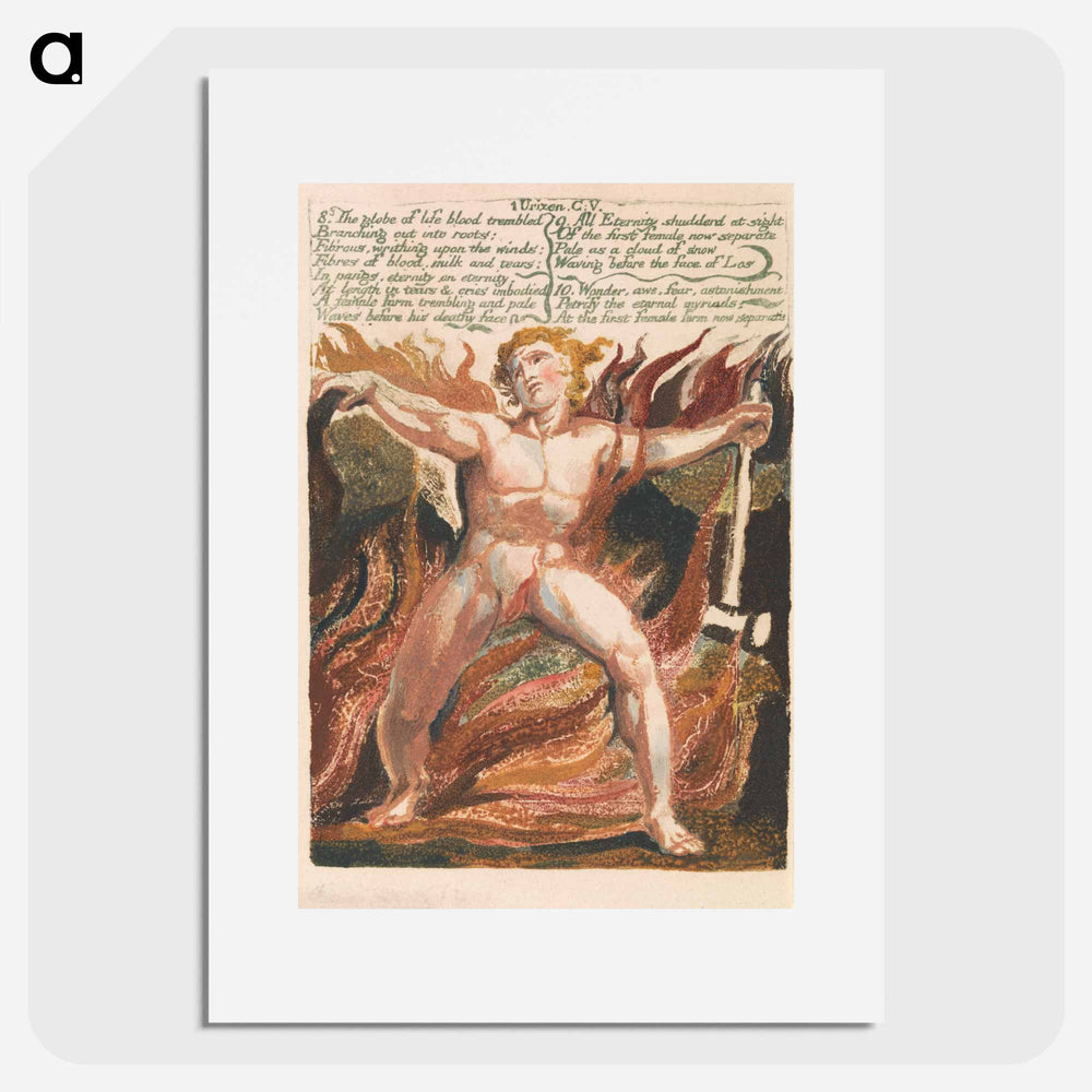 The First Book of Urizen, Plate 15 - William Blake Poster.