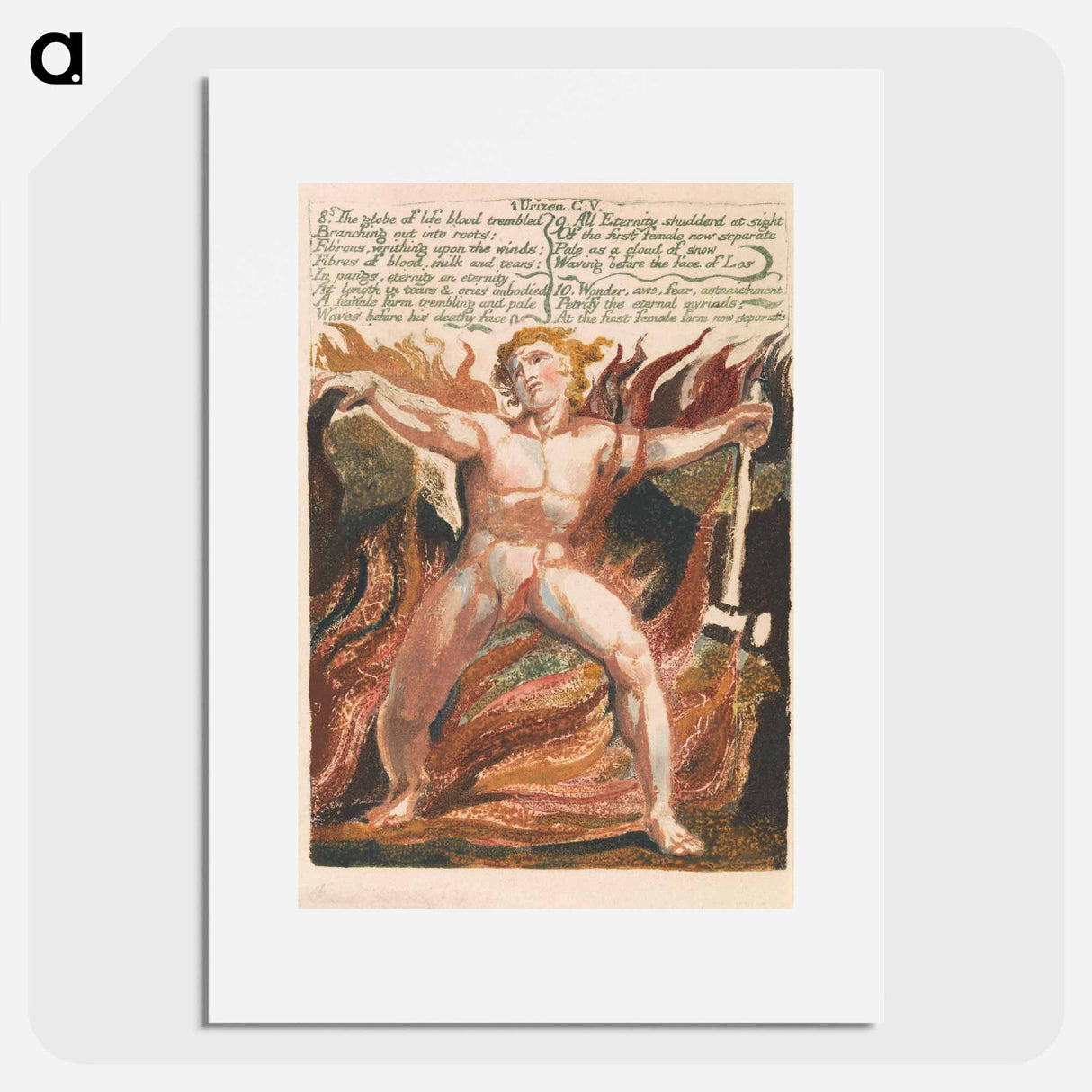The First Book of Urizen, Plate 15 - William Blake Poster.