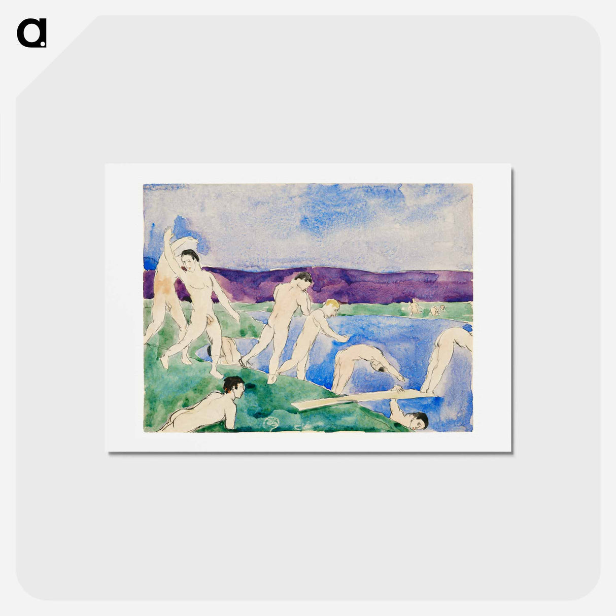 アートポストカード-Twelve Nude Boys at the Beach
- イェール大学アートギャラリー Postcard.