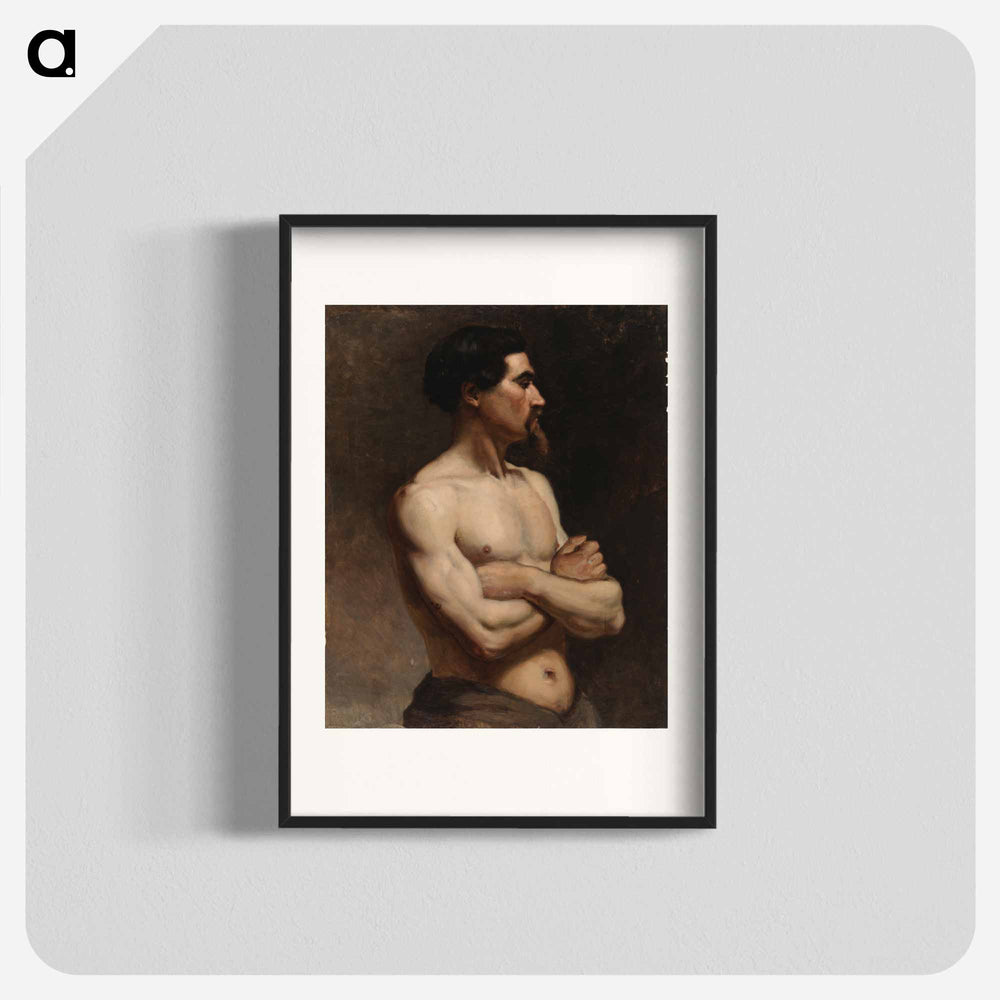 Male model, academy study - アルバート エーデルフェルト Poster.