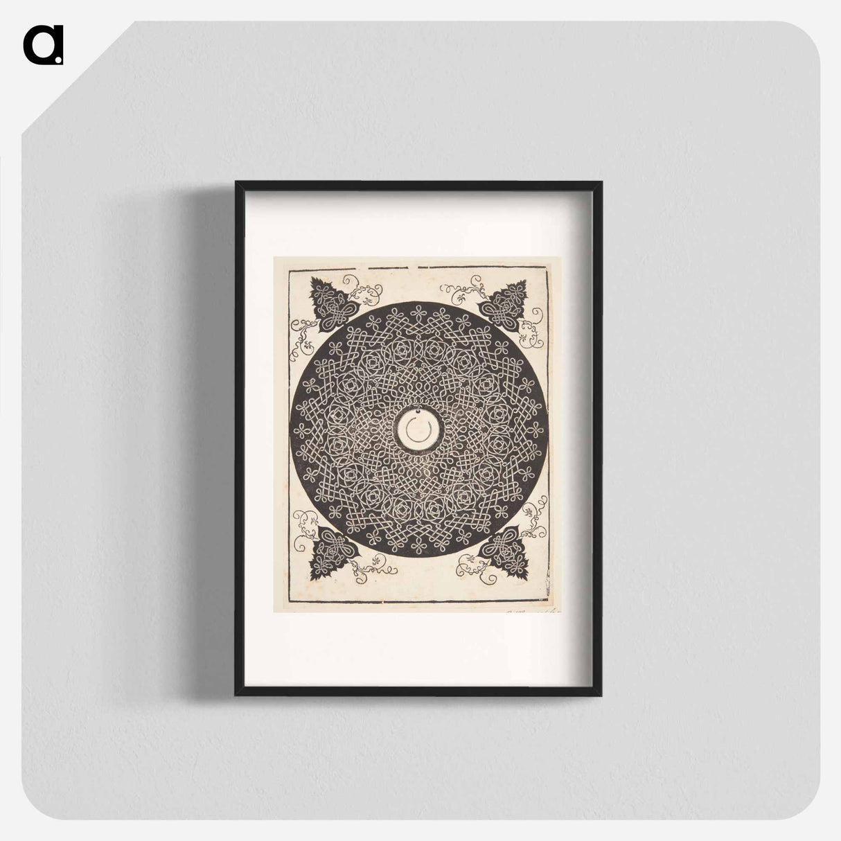 Knob with white medallion - アルブレヒト デューラー Poster.