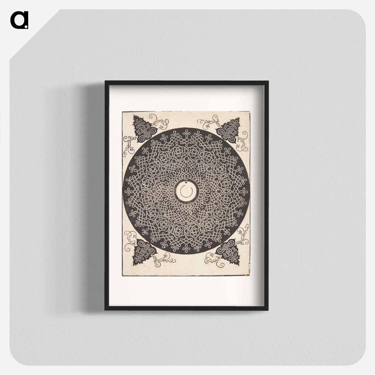 アートポスター-Knob with white medallion - アルブレヒト デューラー Poster.
