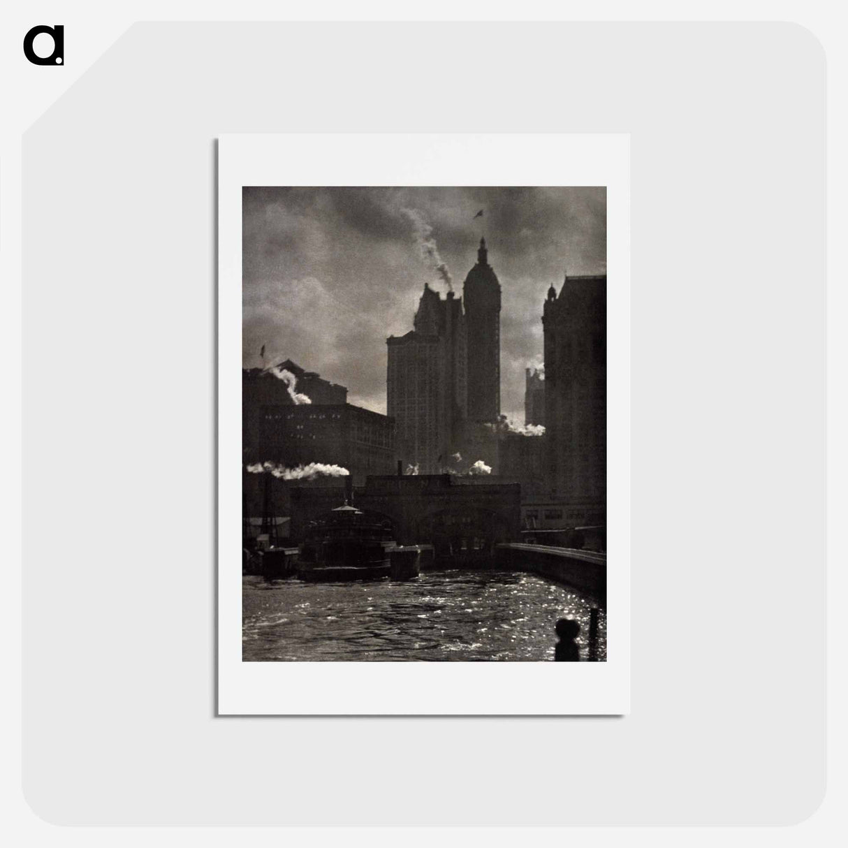 アートポストカード-City of Ambition - アルフレッド スティーグリッツ Postcard.