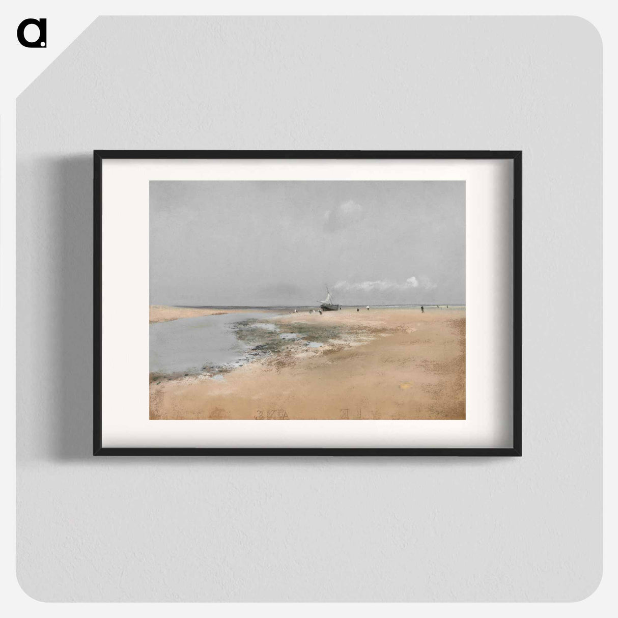 アートポスター-Beach at Low Tide - エドガー ドガ Poster.