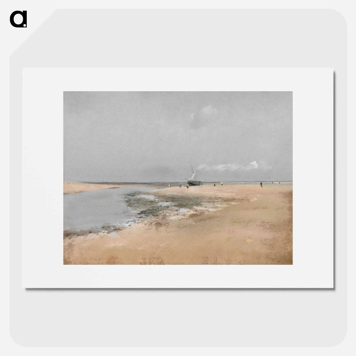 アートポスター-Beach at Low Tide - エドガー ドガ Poster.