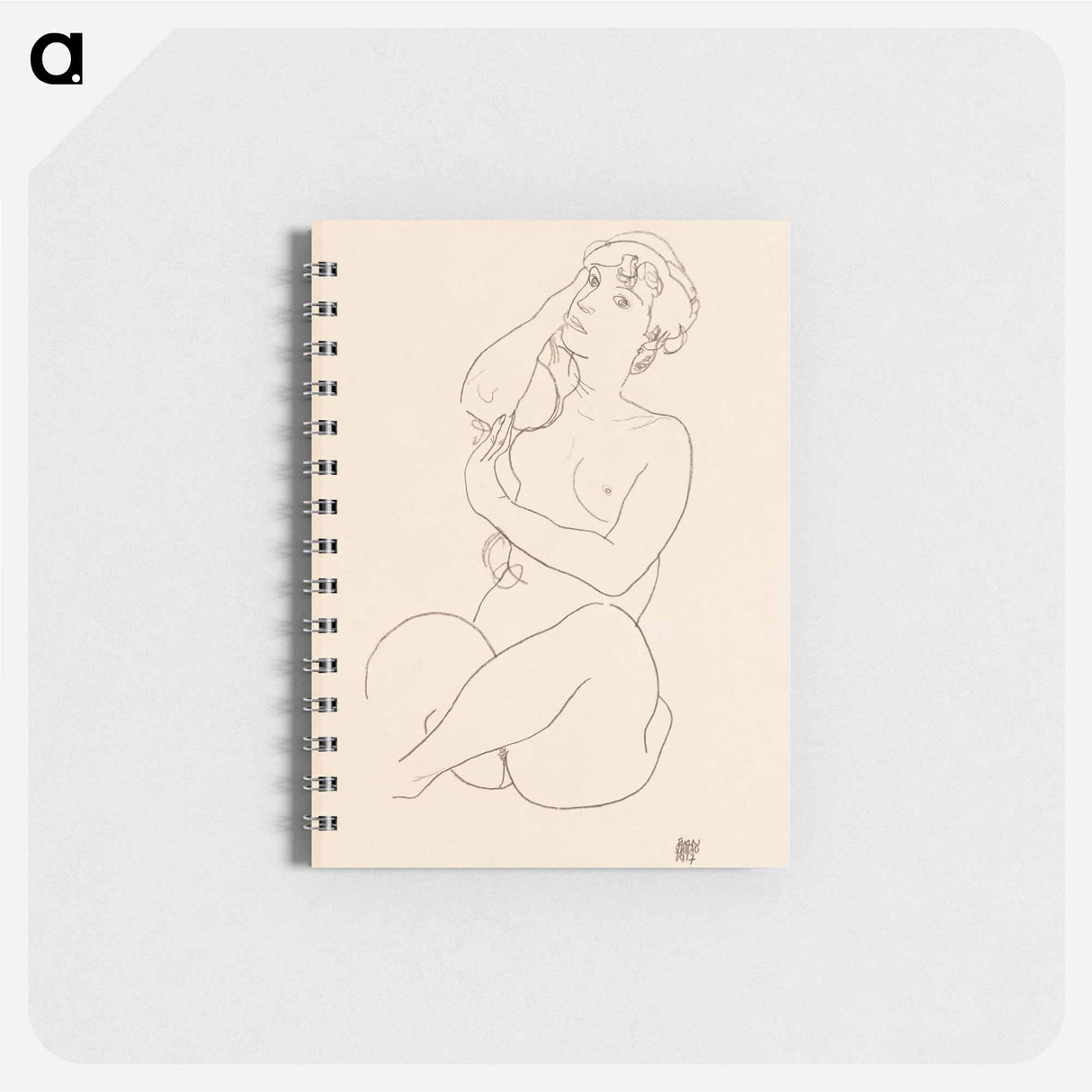 Naked lady. Nude - エゴン シーレ Memo.