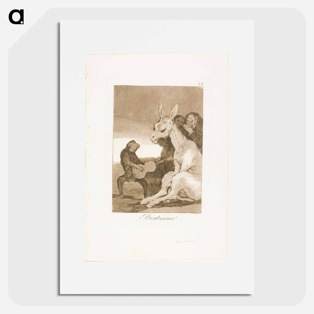 Bravo! - Francisco de Goya Poster.