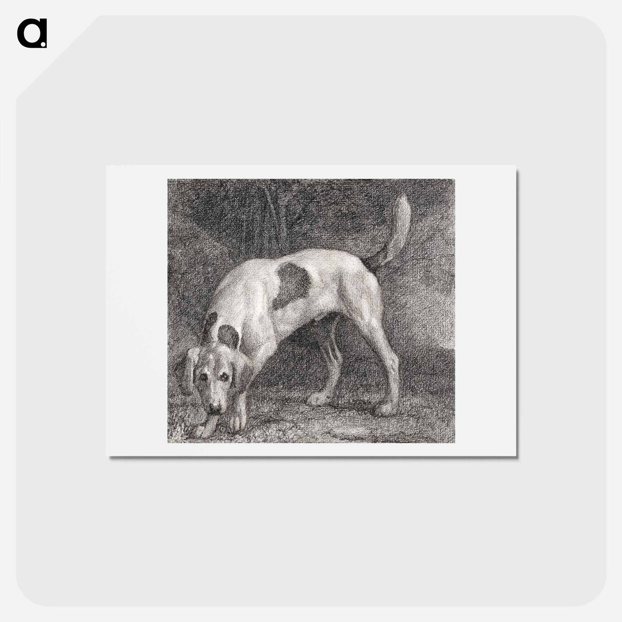 アートポストカード-A Foxhound on the Scent
- ジョージ スタッブス Postcard.