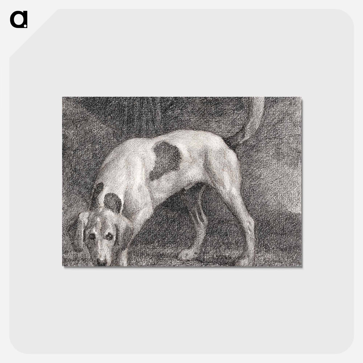 アートポストカード-A Foxhound on the Scent
- ジョージ スタッブス Postcard.